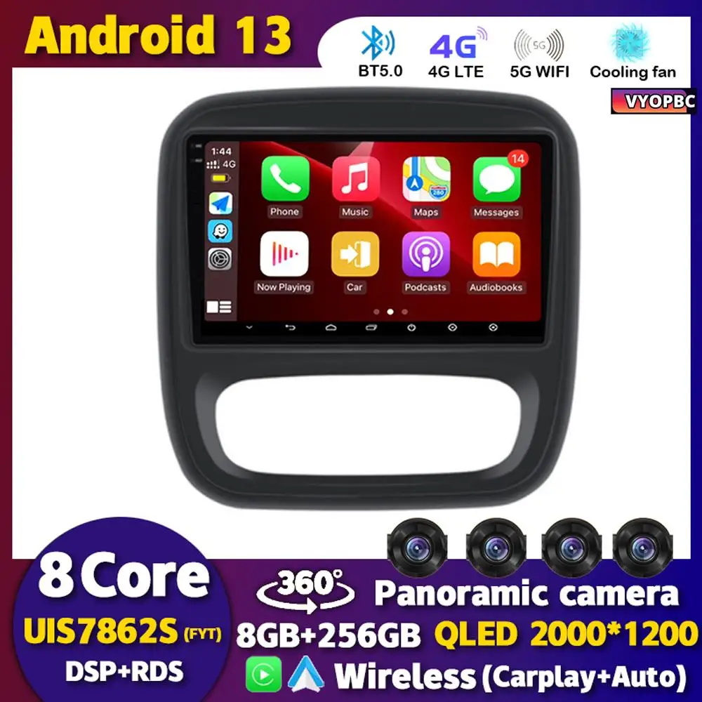 Android 13 Carplay Auto For Renault Trafic 3 2014-2021 Opel Vivaro B 2014-2018 BT Autoradio GPS Multimedia Player Stereo WIFI+4G
Android 13 Carplay Auto For Renault Trafic 3 2014-2021 Opel Vivaro B 2014-2018 BT Autoradio GPS Multimedia Player Stereo WIFI+4G