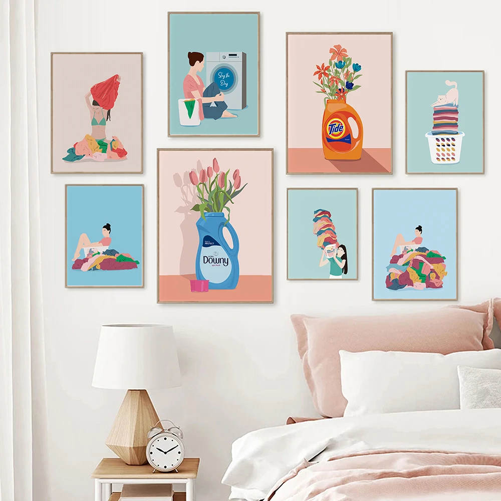 Laundry Funny Pastel Colors Wall Art Canvas Painting Nordic Washer Girls Posters And Print Wall Pictures For Bathroom Home Decor
Laundry Funny Pastel Colors Wall Art Canvas Painting Nordic Washer Girls Posters And Print Wall Pictures For Bathroom Home Decor