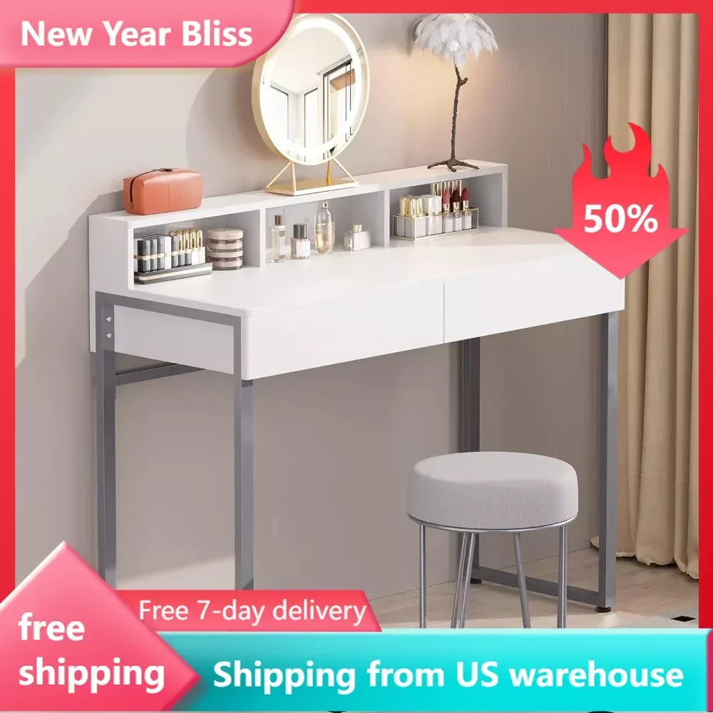 Modern Home Office Computer Writing Desk Makeup Dressing Table With Metal Silver Legs for Bedroom Toiletries Furnitures Dresser
Modern Home Office Computer Writing Desk Makeup Dressing Table With Metal Silver Legs for Bedroom Toiletries Furnitures Dresser