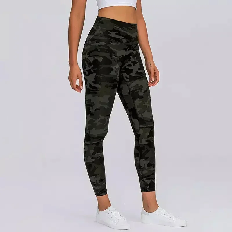 

ZenYoga Camo-Leopard Fitness Workout Leggings Women Naked Feel 7/8 Length Squat Proof Gym Sport Tights