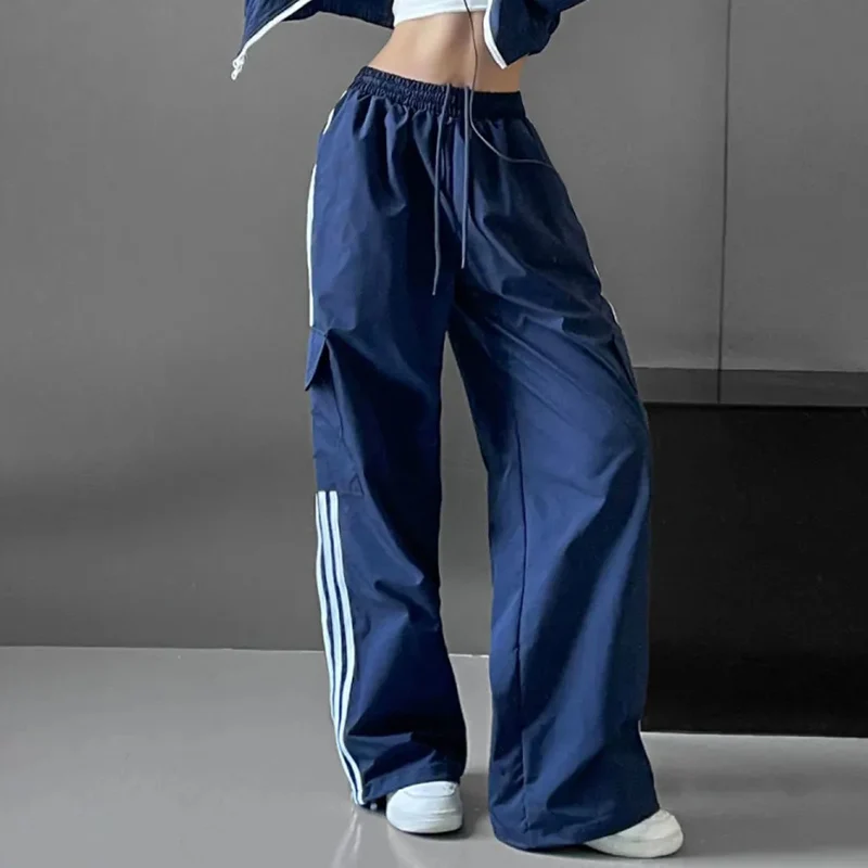 American Streetwear Striped Cargo Pant Women Fashion Big Pockets High Waist Casual Trousers Hip Hop Loose Bf Wide Leg Pants New
American Streetwear Striped Cargo Pant Women Fashion Big Pockets High Waist Casual Trousers Hip Hop Loose Bf Wide Leg Pants New