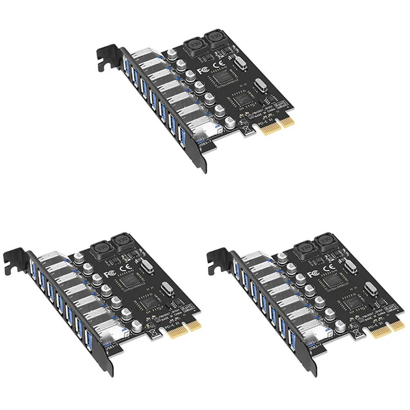 3X USB 3.0 PCI-E Expansion Card Adapter 7 Ports Hub Adapter External Controller PCI-E Extender PCI Express Card
3X USB 3.0 PCI-E Expansion Card Adapter 7 Ports Hub Adapter External Controller PCI-E Extender PCI Express Card