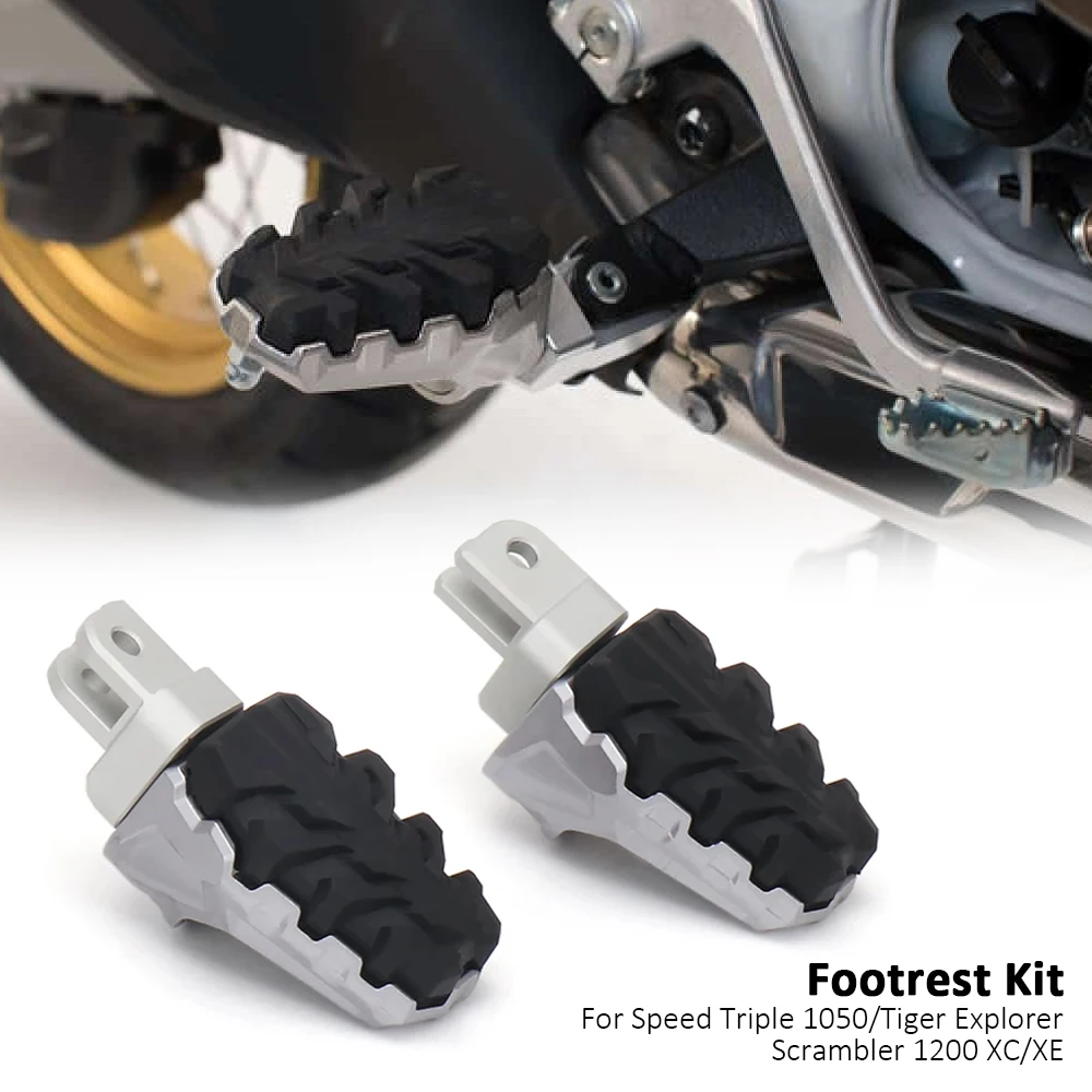 

Universal Pedal Motorcycle Footrest For Scrambler 1200 XC XE 2018-2024 Tiger Explorer XC XCA XCX XR XRX XRT Speed Triple 1050 R