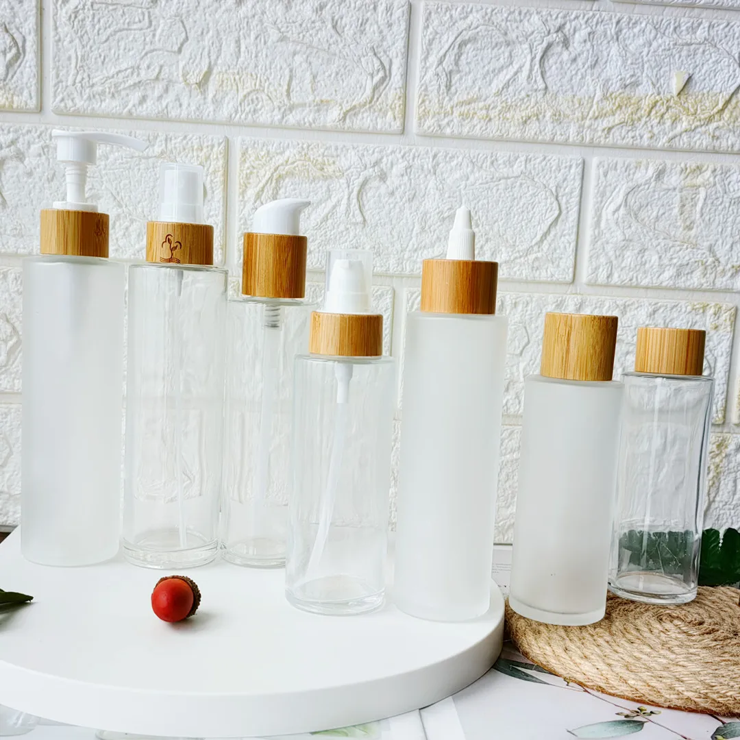 Liquid Foundation Bottle Round Clear Glass Lotion Pump Jars Cosmetic Cream Dispenser Pot Travel Essential Oils Emulsion Essence
Liquid Foundation Bottle Round Clear Glass Lotion Pump Jars Cosmetic Cream Dispenser Pot Travel Essential Oils Emulsion Essence