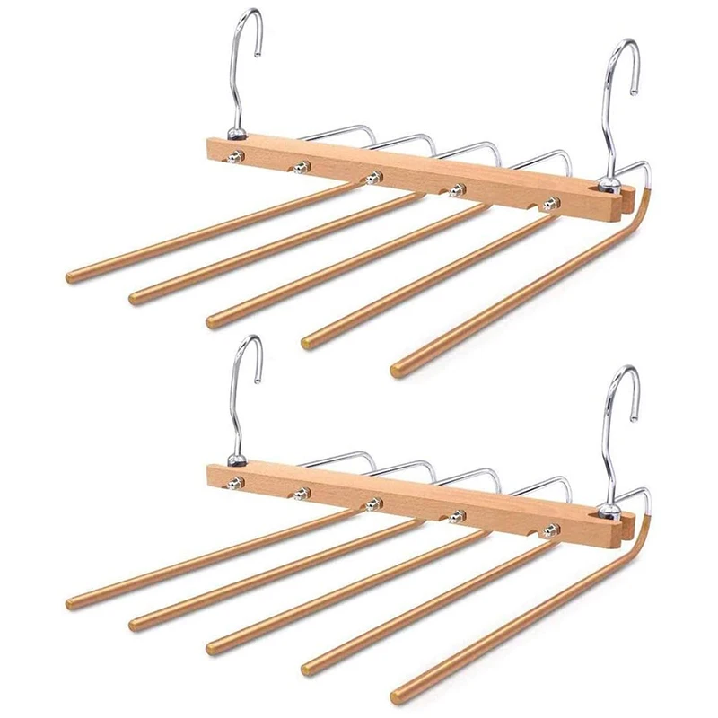 Pants Hangers Anti Slip, Multifunctional Pants Rack Wooden Space Saving Pants Hangers Slacks Hanger,Adjustable Set Of 2
Pants Hangers Anti Slip, Multifunctional Pants Rack Wooden Space Saving Pants Hangers Slacks Hanger,Adjustable Set Of 2
