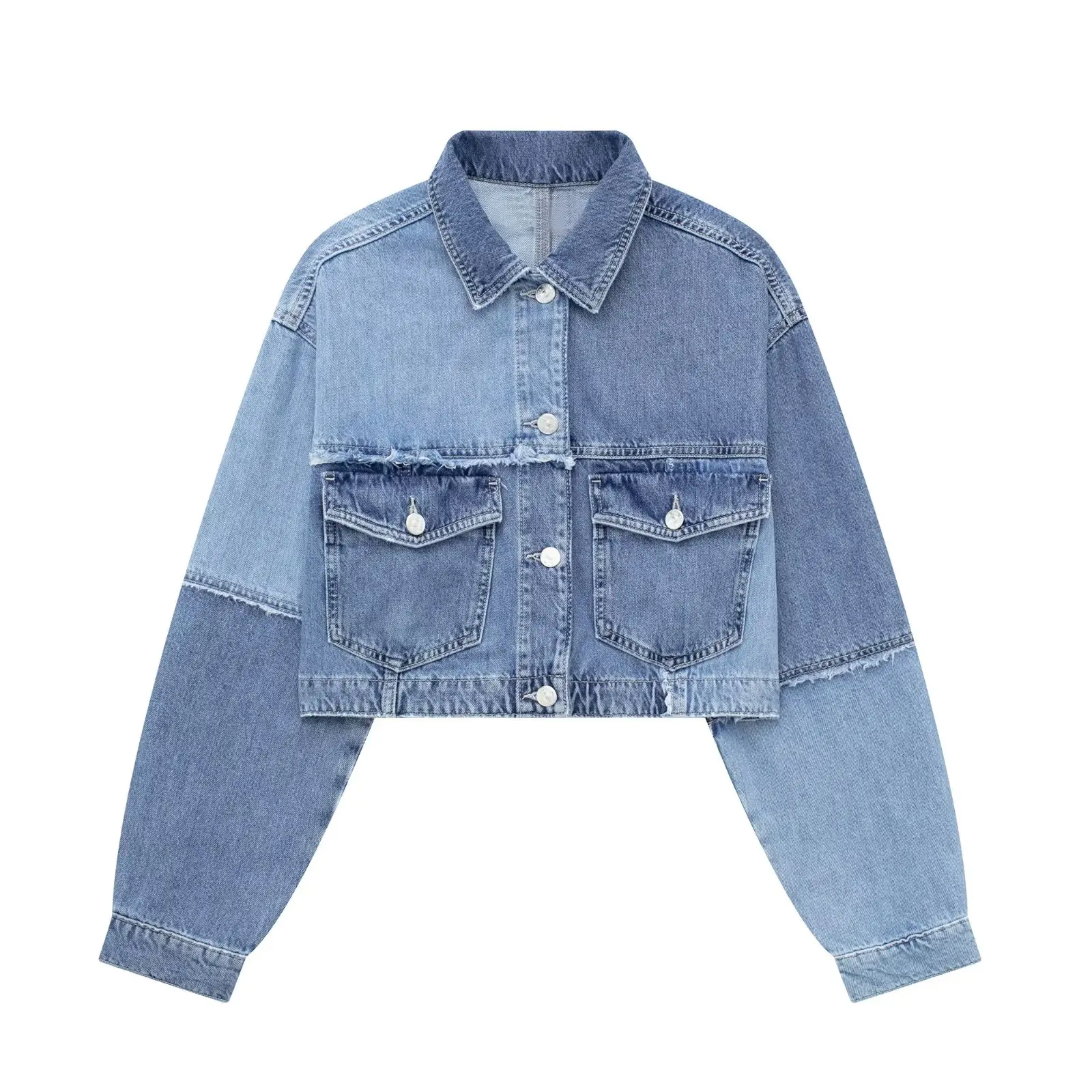 Women 2023 New Fashion Patchwork Cowboy Jacket Coat Vintage Long Sleeve Button-up Female Outerwear Chic Overshirt
Women 2023 New Fashion Patchwork Cowboy Jacket Coat Vintage Long Sleeve Button-up Female Outerwear Chic Overshirt