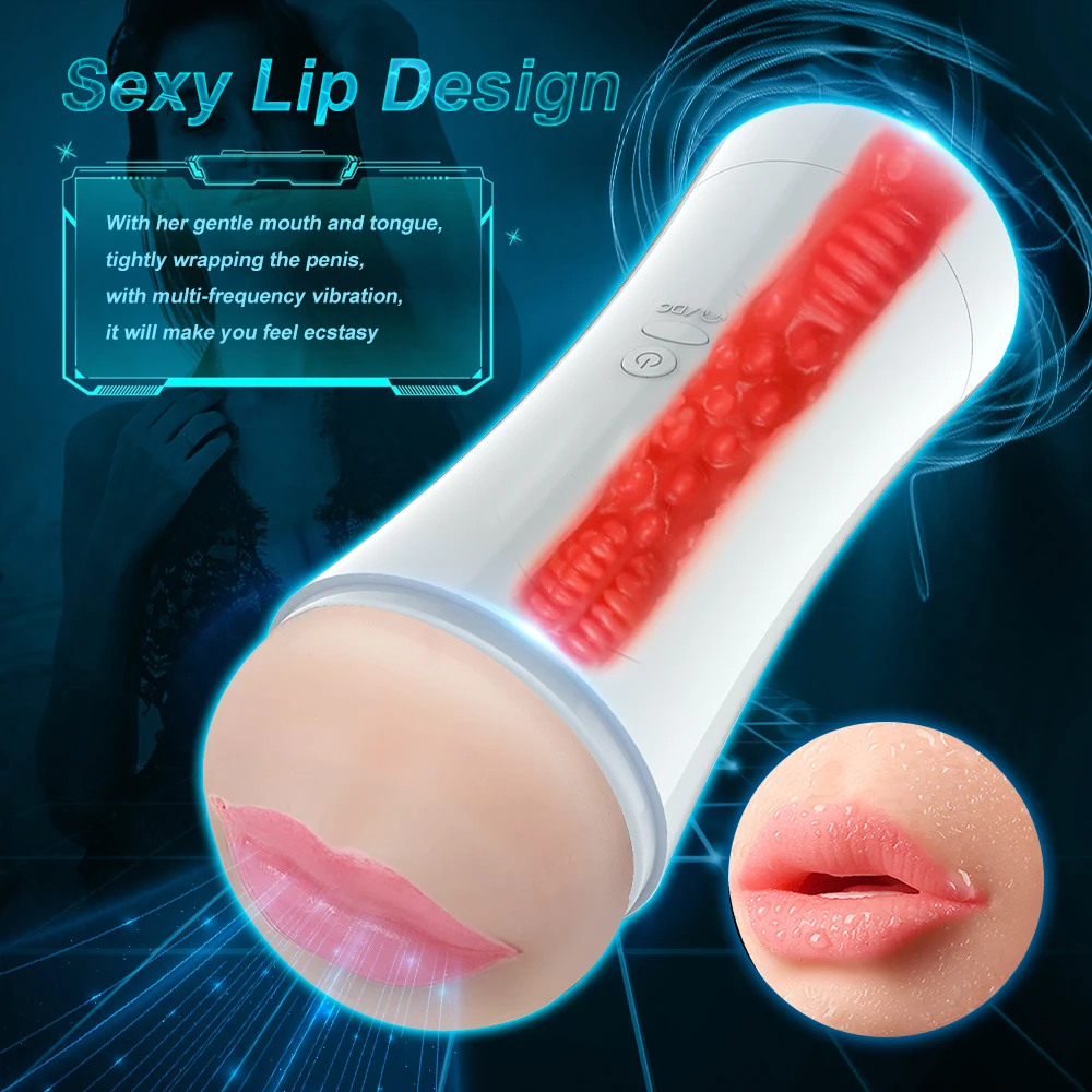 Мастурбатор-ротик с эффектом смазки 