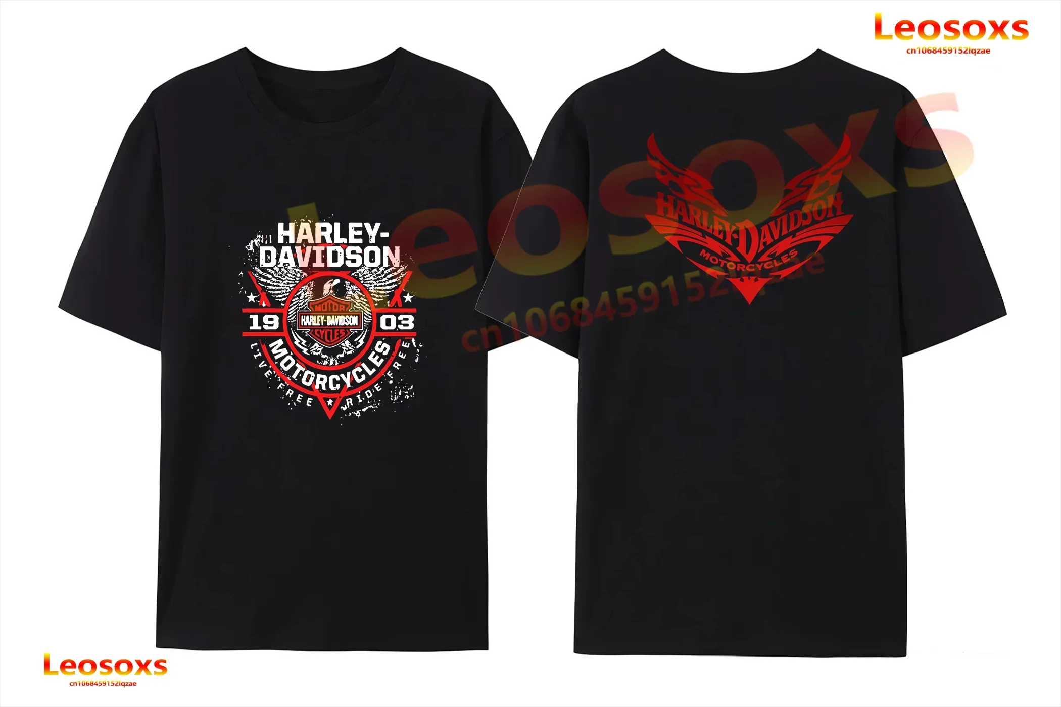 Summer pure cotton men's Har black ley printed T-shirt casual summer comfortable breathable short-sleeved giftNO11
Summer pure cotton men's Har black ley printed T-shirt casual summer comfortable breathable short-sleeved giftNO11