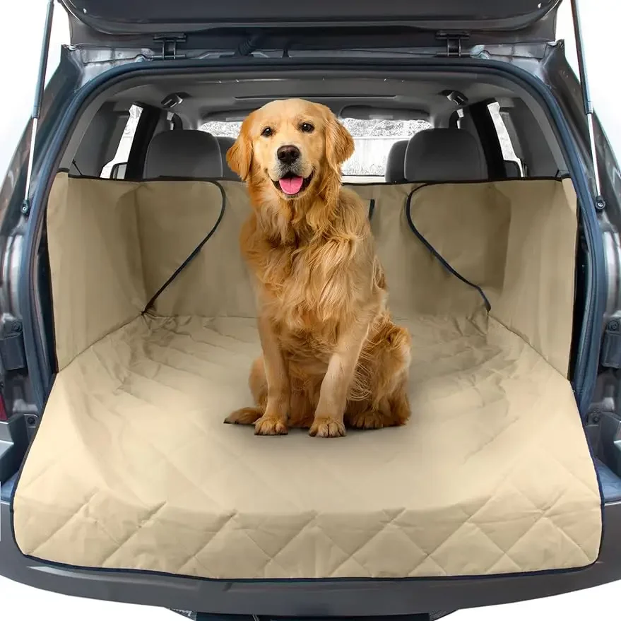 

FrontPet Cargo Cover for Dogs, Water Resistant Pet Liner Dog Seat Mat for SUVs Sedans Vans with Bumper Flap Protector