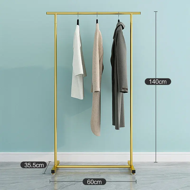 

Gold Coat Rack Space Saver Metal Hanger Storage Bedroom Entrance Clothes Rack Hallway Dressing Room Room Furniture