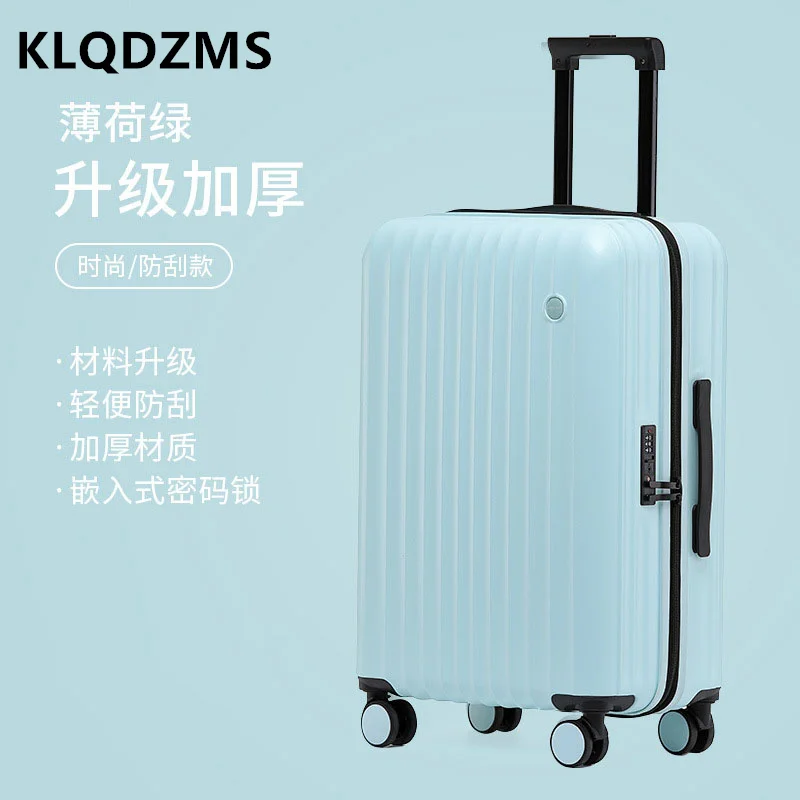 

KLQDZMS 20"22"24"26 Inch Suitcase New Ladies Boarding Box Men's Trolley Case Strong and Durable Password Box Rolling Luggage