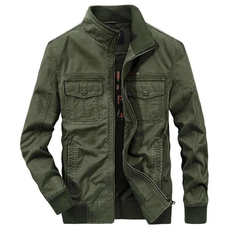 New Spring Autumn Military Jacket Men High Quality Casual Solid Outwear Multi-pocket Cargo Bomber Male Jaqueta masculina
New Spring Autumn Military Jacket Men High Quality Casual Solid Outwear Multi-pocket Cargo Bomber Male Jaqueta masculina