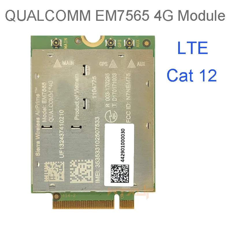 

sierra Wireless EM7565 4G LTE Card CAT 12 600Mbps NGFF M2 Module Cat12 For laptop