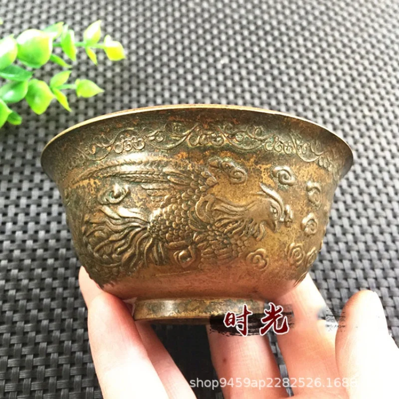 Antique Old Bronze Miscellaneous Collection Antique Qianlong Royal Phoenix Bowl Phoenix Cup Old Object Old-Fashioned Antique
Antique Old Bronze Miscellaneous Collection Antique Qianlong Royal Phoenix Bowl Phoenix Cup Old Object Old-Fashioned Antique