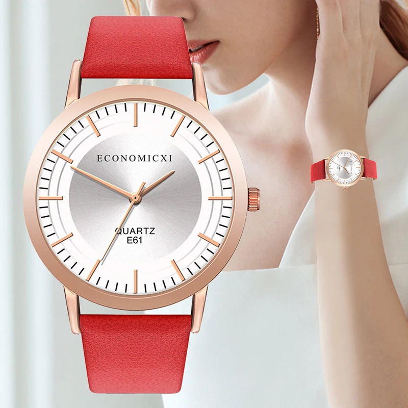 New Women Watch Luxury Brand Casual Exquisite Leather Belt Watches With Fashionable Simple Style Quartz WristWatch Reloj Mujer
New Women Watch Luxury Brand Casual Exquisite Leather Belt Watches With Fashionable Simple Style Quartz WristWatch Reloj Mujer