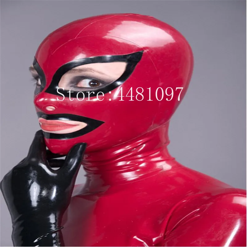 Latex Cosplay Mask Open Eyes Mouth Nose with Trims Sexy Fetish Rubber Hoods Customized XS-XXL for Men Women
Latex Cosplay Mask Open Eyes Mouth Nose with Trims Sexy Fetish Rubber Hoods Customized XS-XXL for Men Women