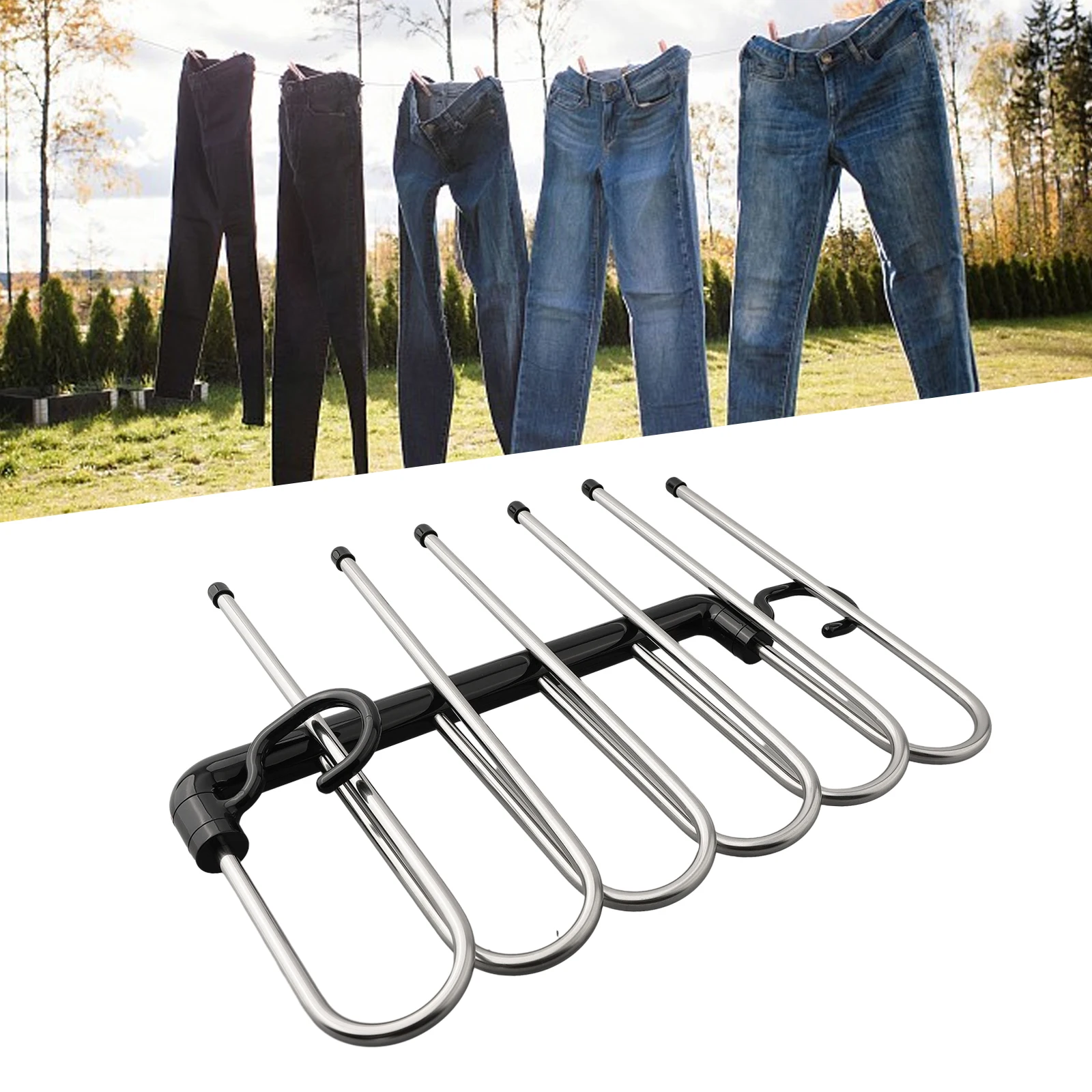 Stainless Steel Trouser Rack Multifunctional Trouser Rack Non-slip Trouser Hanger Foldable Home Travel Dormitory
Stainless Steel Trouser Rack Multifunctional Trouser Rack Non-slip Trouser Hanger Foldable Home Travel Dormitory