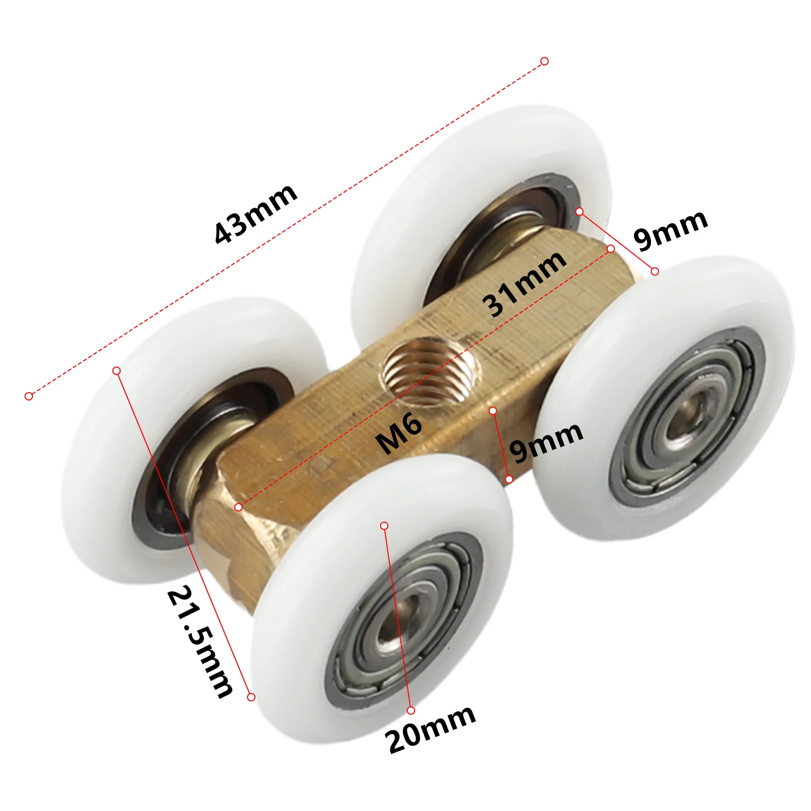 Door Hardware Roller Bathroom 4.4cmx2.2cm Four-wheel Hanging Glass Pulley Slide Door Sliding Door Roller Brand New
Door Hardware Roller Bathroom 4.4cmx2.2cm Four-wheel Hanging Glass Pulley Slide Door Sliding Door Roller Brand New