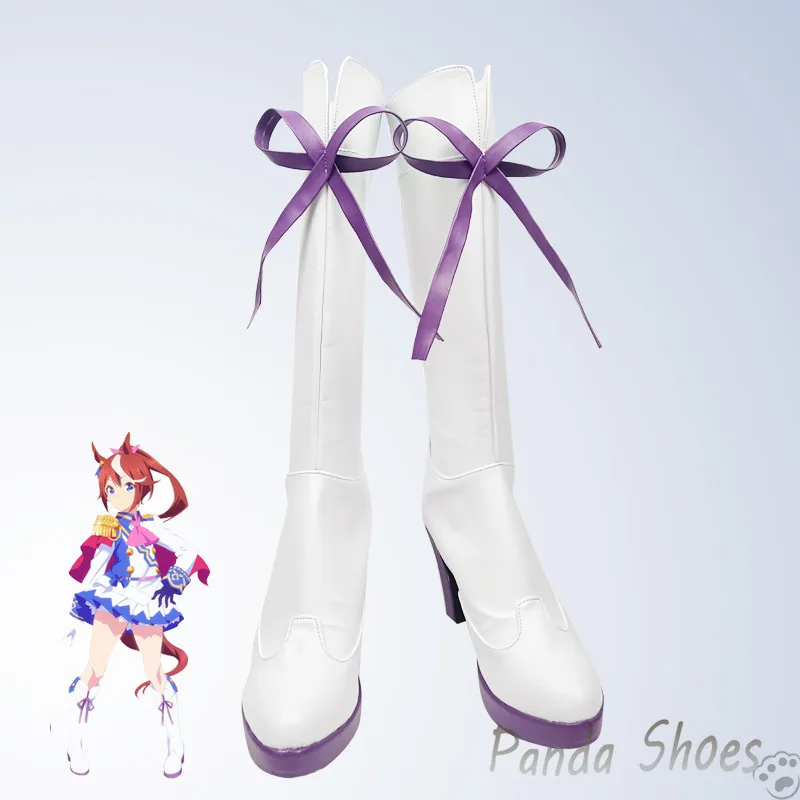 

Tokai Teio Umamusume Pretty Derby Cosplay Shoes Comic Anime Game Cos Long Boots Cosplay Costume Prop Shoes for Halloween Party