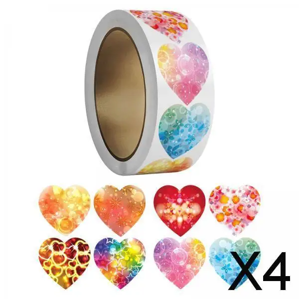 Наклейки в виде сердца, 500Х, 1 дюйм, 2-4 упаковки
Наклейки в виде сердца, 500Х, 1 дюйм, 2-4 упаковки