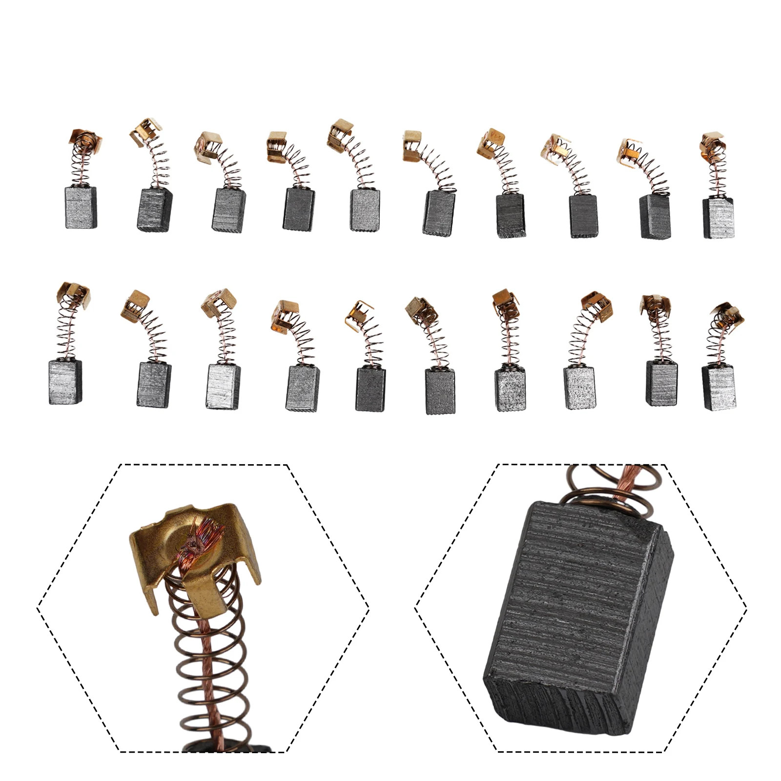 For Electric Motor CB85 CB57 CB64 191627-8 Carbon Brushes 20pcs Brushes Carbon Protable Reliable Useful
For Electric Motor CB85 CB57 CB64 191627-8 Carbon Brushes 20pcs Brushes Carbon Protable Reliable Useful