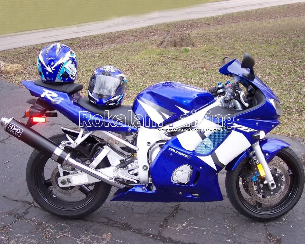 Для Yamaha YZF R6 1998 1999 2000 2001 YZFR6 YZF-R6 синий белый корпус Sportbike комплект обтекателей (литьё под давлением)
Для Yamaha YZF R6 1998 1999 2000 2001 YZFR6 YZF-R6 синий белый корпус Sportbike комплект обтекателей (литьё под давлением)