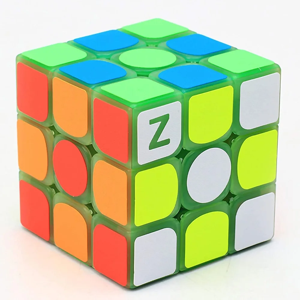

Fluorescent Cube 3x3x3 Glow in Dark Luminous Speed for Cube 3 by 3 Magic Cube Puzzle Toy Brain Teasers IQ Puzzles Game