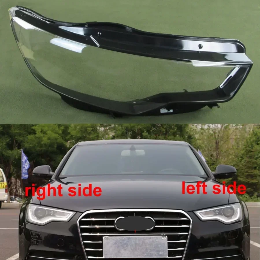 

Автомобильные аксессуары для Audi A6 C7 2012 2013 2014 2015, крышка налобного фонаря, прозрачная затеняющая лампа, корпус налобного фонаря, объектив из оргстекла