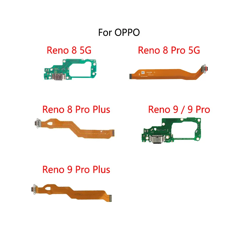 

USB-разъем для док-станции с разъемом, гибкий кабель для OPPO Reno 8 9 Pro Plus 5G, модуль зарядной платы
