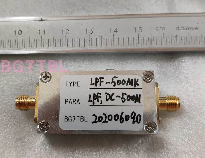 0.1M, 1M, 2m, 5m, 10m, 30m, 40m, 100m, 500m, 1g, Low-pass Filter, LPF, SMA Port 
0.1M, 1M, 2m, 5m, 10m, 30m, 40m, 100m, 500m, 1g, Low-pass Filter, LPF, SMA Port