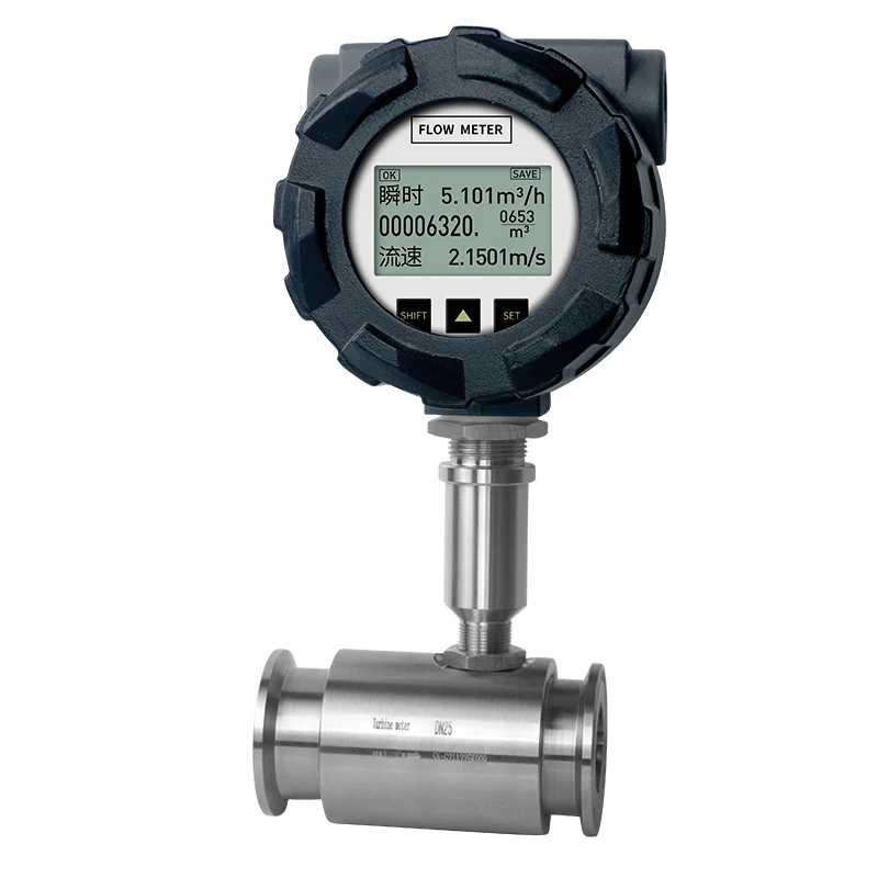 Liquid Turbine Flowmeter, Water, Wine, Methanol Sensor, Stainless Steel Electronic Digital Display Meter 
Liquid Turbine Flowmeter, Water, Wine, Methanol Sensor, Stainless Steel Electronic Digital Display Meter