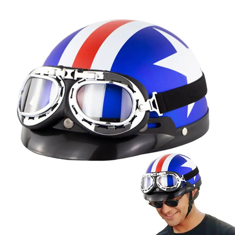 Motorcycle Helmet Men Women Open Face Helmet Adults Equipment Electric Bicycle Scooter With Goggles Moto Helmets Supplies
Motorcycle Helmet Men Women Open Face Helmet Adults Equipment Electric Bicycle Scooter With Goggles Moto Helmets Supplies