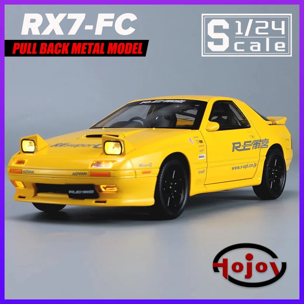 Metal Cars Toys Scale 1/24 RX7-FC Diecast Alloy Car Model For Mazda Boys Children Kids Toy Vehicles Sound and Light Pull Back
Metal Cars Toys Scale 1/24 RX7-FC Diecast Alloy Car Model For Mazda Boys Children Kids Toy Vehicles Sound and Light Pull Back