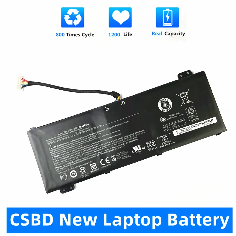 

CSBD New AP18E8M AP18E7M Laptop Battery For Acer Nitro 5 AN515-54 AN515-55 AN517-51 7 AN715-51 Aspire 7 A715-74 A715-74G Series