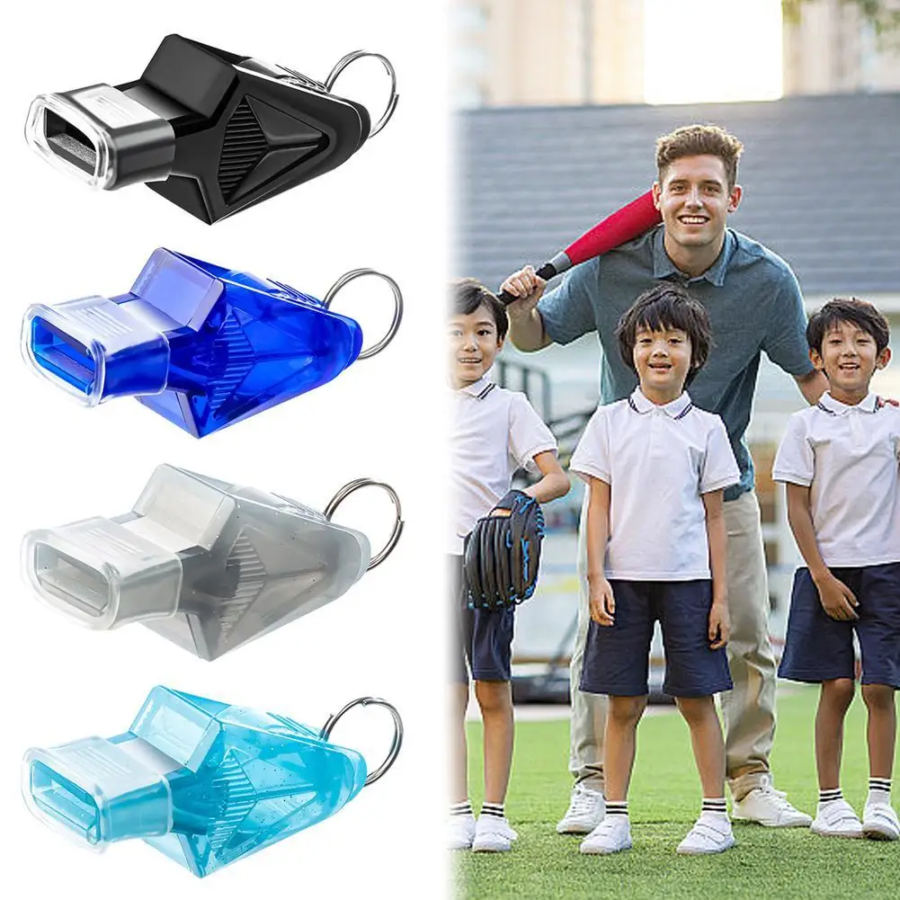 

1set Dolphin Whistle ABS Plastic Referee Whistles For Outdoor Sport Basketball Soccer High Pitch Easy Blow Match Whistles