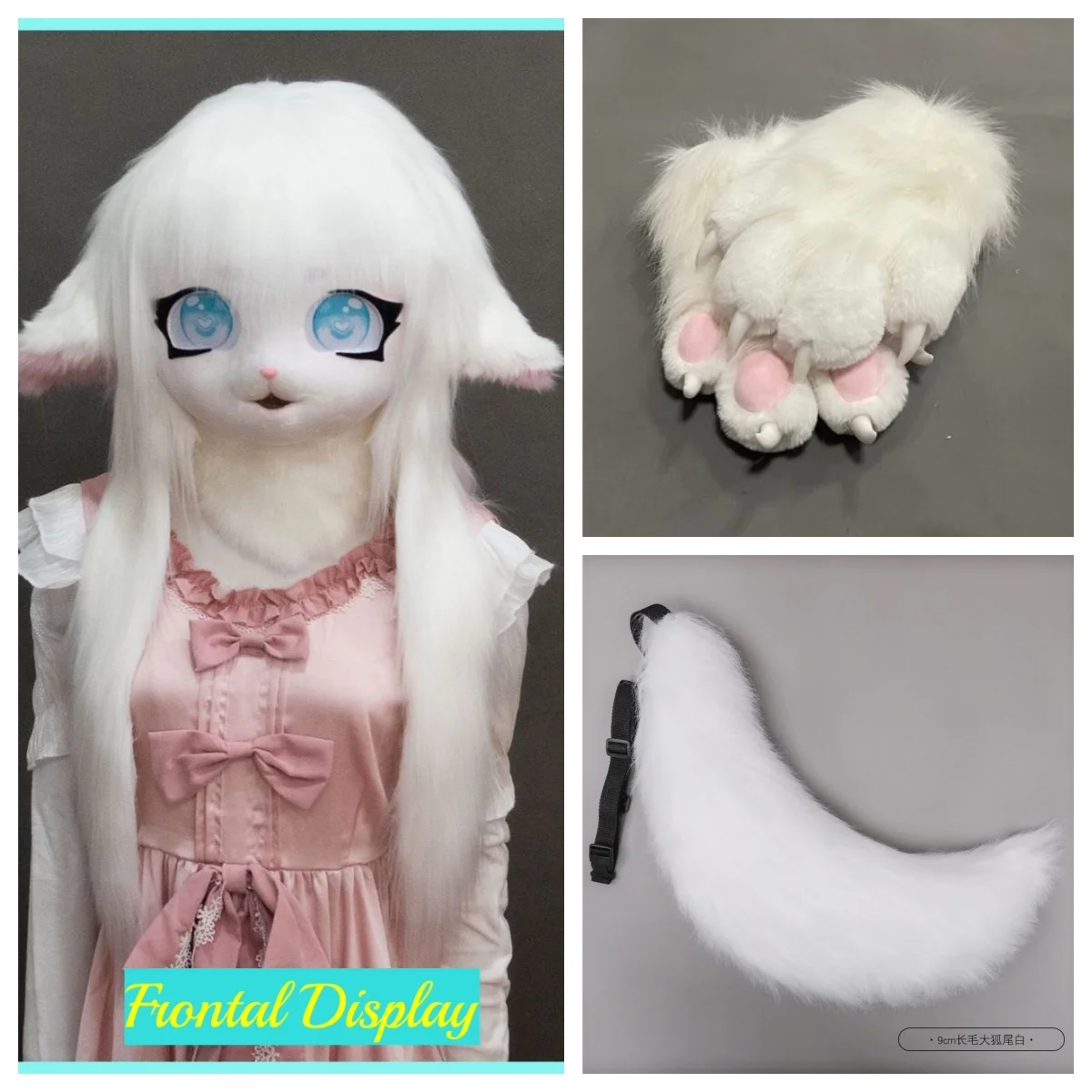 

Fursuit Kigurumi Headsets Furry Cosplay Rubbit Doll Cat costumes Animal Heads Wearable Kig Headsets Tail Animal Costume