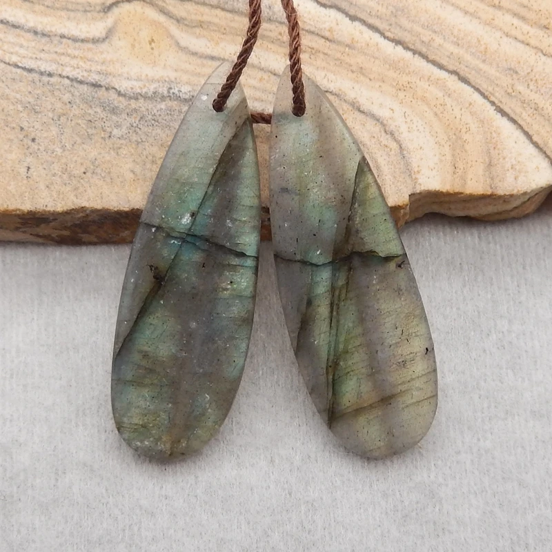 Popular Natural Stone Labradorite Earring Beads 34x11x4mm 5g Semiprecious Fashion Jewelry Accessories
Popular Natural Stone Labradorite Earring Beads 34x11x4mm 5g Semiprecious Fashion Jewelry Accessories