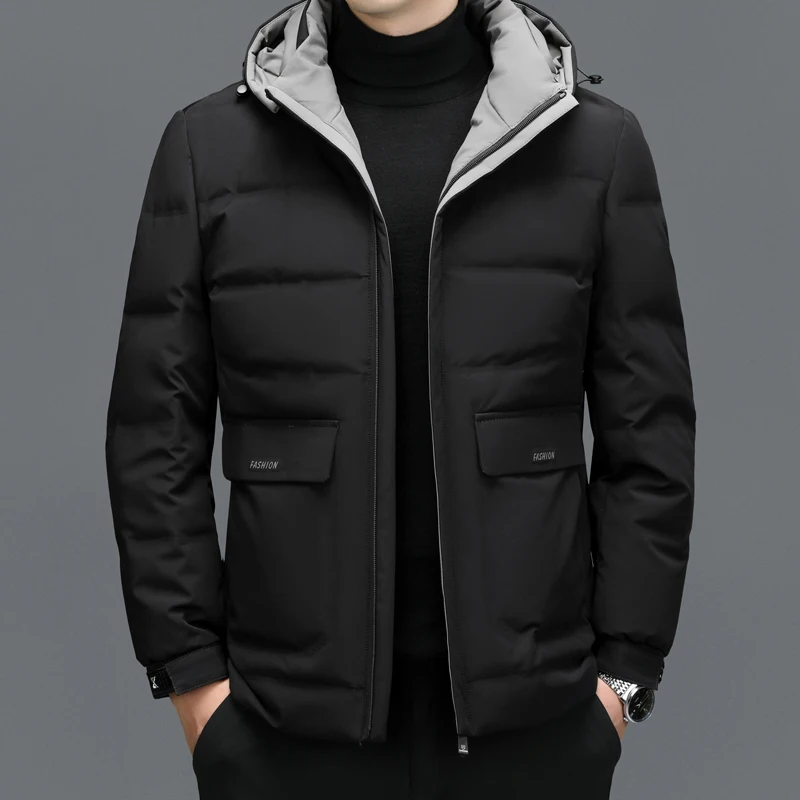ZDT-8066 Winter Men's Down Coat Short Thickened And Warm White Duck Down Mid Length Casual Hat Detachable Nick Coat
ZDT-8066 Winter Men's Down Coat Short Thickened And Warm White Duck Down Mid Length Casual Hat Detachable Nick Coat