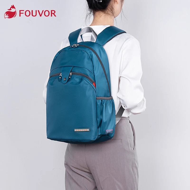 

Fouvor 2023 Summer Oxford Computer Backpack for Women Lager Outdoor Zipper Travel Bags Canvas Teenager Girls School Bags 2587-11