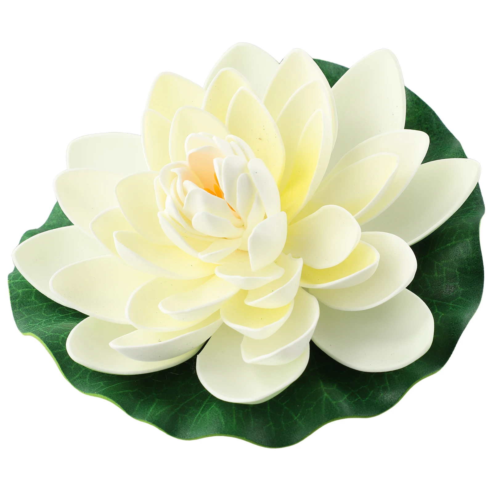 

6PCS Floating Plants Water Lily Artificial Lotus Flower Leaf Pond Garden Decor Flower For Wedding Decoration Flowers