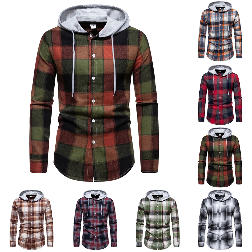 Men Shirt Coat Top Full Sleeve Long Sleeve Slim Casual Comfortable Soft Easy Care Outdoor Fit Casual Fashion Hooded Plaid Tops
Men Shirt Coat Top Full Sleeve Long Sleeve Slim Casual Comfortable Soft Easy Care Outdoor Fit Casual Fashion Hooded Plaid Tops