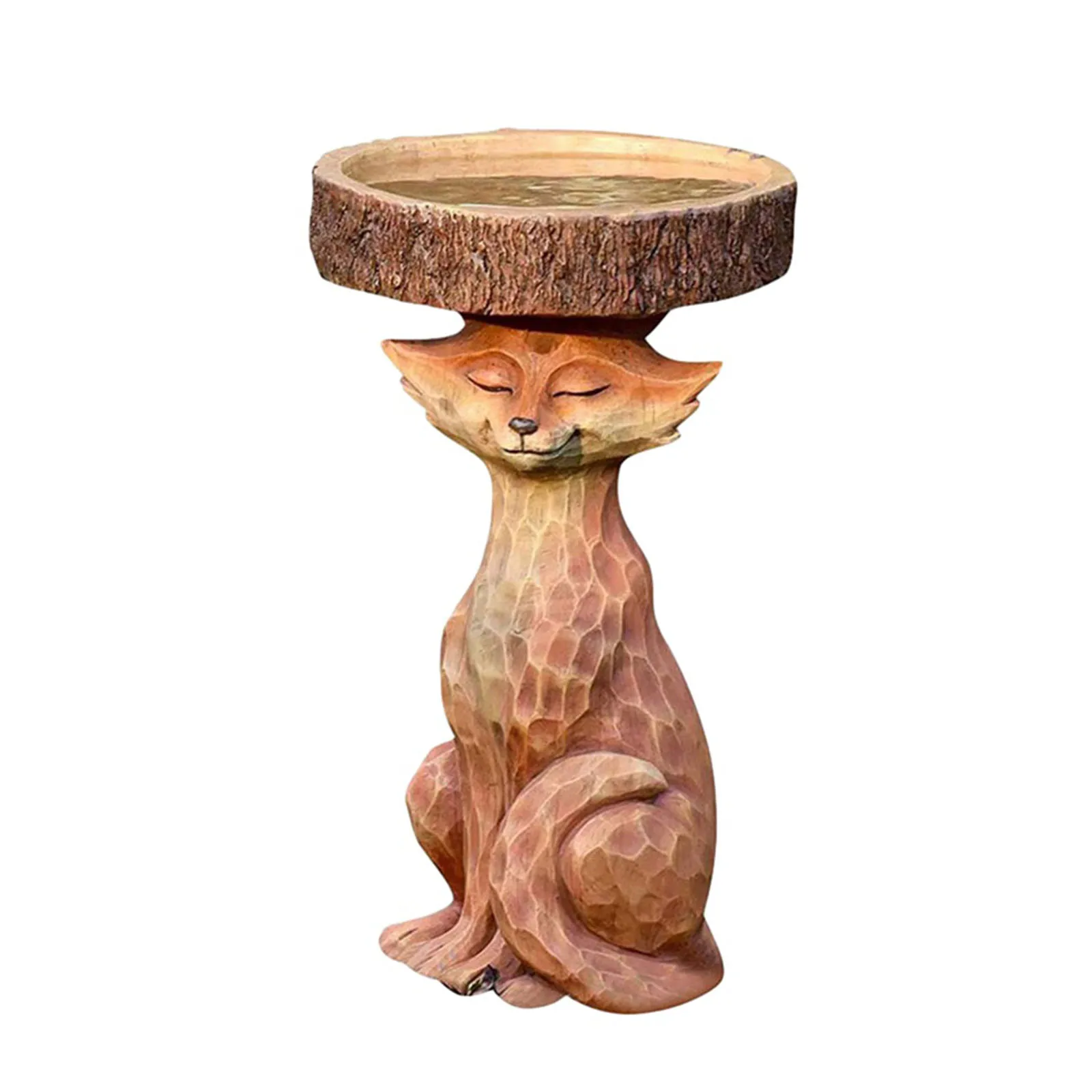 

Durable Bird Bath Delicate Design Features Realistic Look Resin Raccoon Birdbath Sunflower Bird Bath Feeder Durable