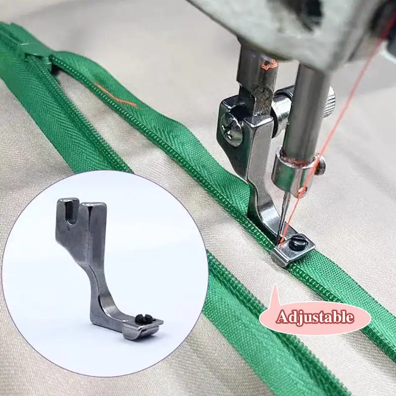 Sewing Tools Adjustable Invisible Zipper Guide Presser Foot for Industrial Sewing Machine Lockstitch Industrial Sewing Accessori
Sewing Tools Adjustable Invisible Zipper Guide Presser Foot for Industrial Sewing Machine Lockstitch Industrial Sewing Accessori