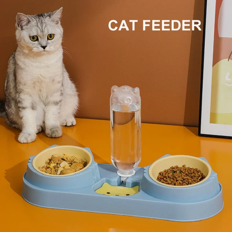 Feeder and Drinker for Cats Protecting The Cervical Spine Automatic Drinking Bowl for Pet Puppy Product with Food Grade Meterial
Feeder and Drinker for Cats Protecting The Cervical Spine Automatic Drinking Bowl for Pet Puppy Product with Food Grade Meterial