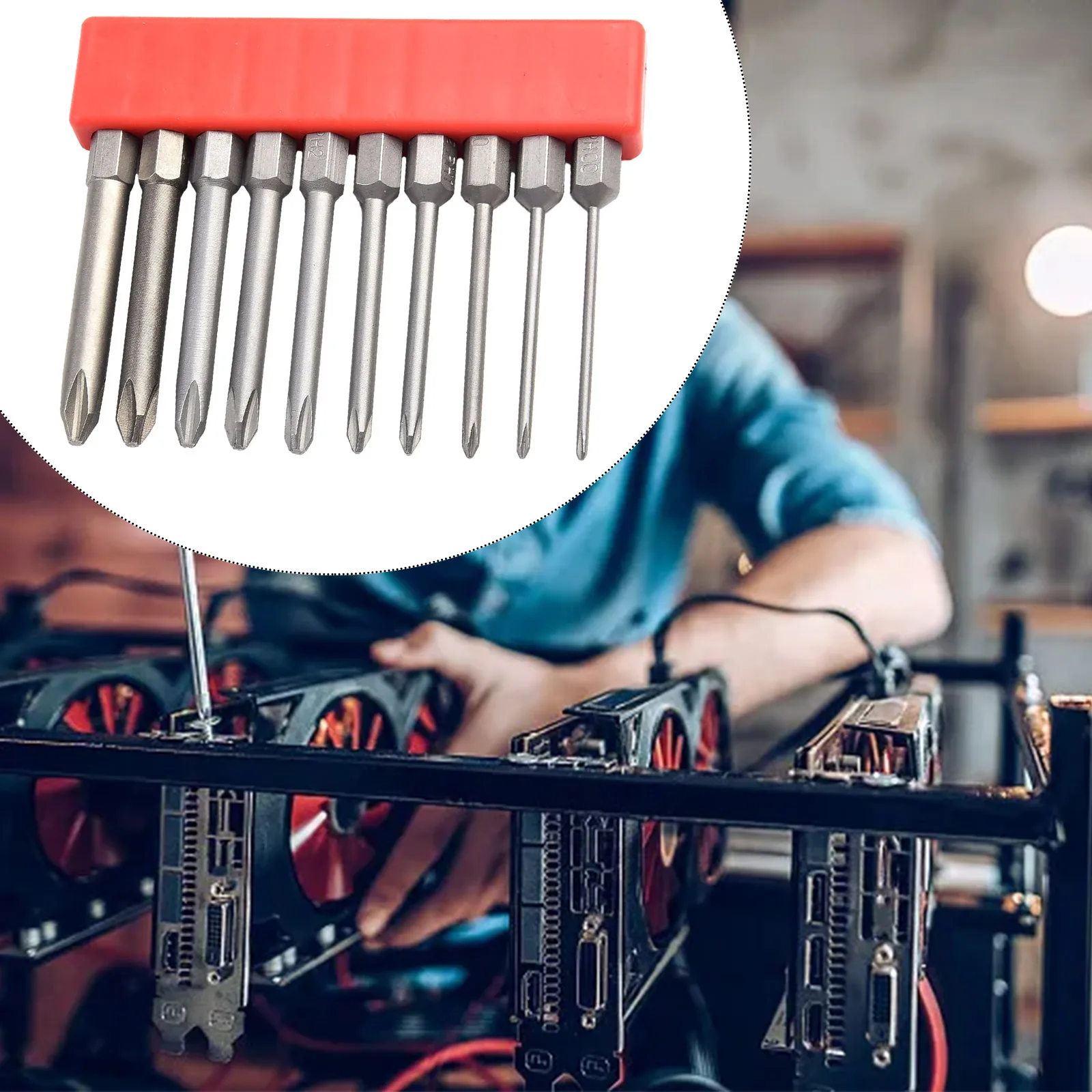 10 Pcs 65mm Magnetic Screwdriver Bits 1/4'' Hex Shank PH00 PH0 PH1 PH2 Cross Bit For Electric Drill Power Tools Accessories
10 Pcs 65mm Magnetic Screwdriver Bits 1/4'' Hex Shank PH00 PH0 PH1 PH2 Cross Bit For Electric Drill Power Tools Accessories