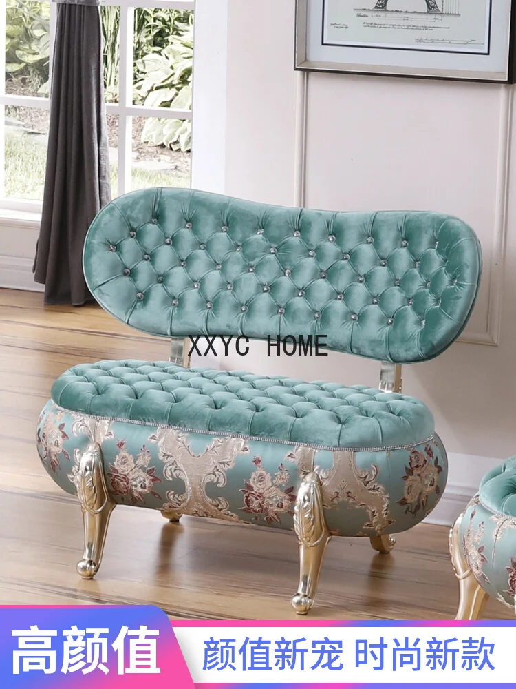 European-Style Bedroom Bedside Girls Room Small Sofa Balcony Leisure Living Room
European-Style Bedroom Bedside Girls Room Small Sofa Balcony Leisure Living Room