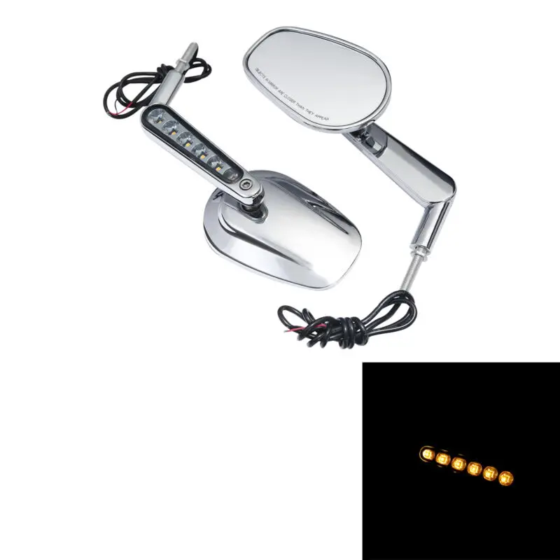 Motorcycle Muscle Rear View Mirrors LED Turn Signals For Harley VRSCF V-Rod 2009-2017 2016 2015 2014 1 Pair Black/Silver/Chrome
Motorcycle Muscle Rear View Mirrors LED Turn Signals For Harley VRSCF V-Rod 2009-2017 2016 2015 2014 1 Pair Black/Silver/Chrome