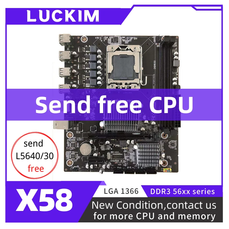 Новая материнская плата X58 LGA 1366 DDR3 ECC/NON-ECC память четырехканальный процессор Xeon
Новая материнская плата X58 LGA 1366 DDR3 ECC/NON-ECC память четырехканальный процессор Xeon