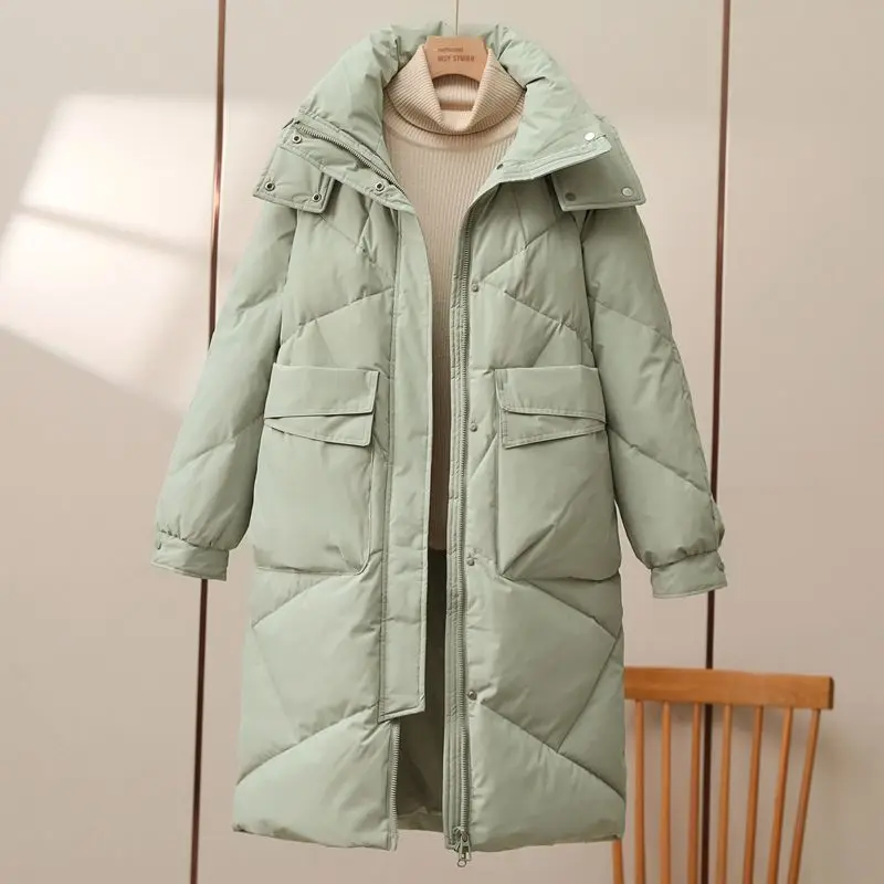 Women's Winter Thick Puffy Coat 2023 New Warm Thick Hoodie Loose Korean White Duck Down Jackets Outerwear for Women Q43
Women's Winter Thick Puffy Coat 2023 New Warm Thick Hoodie Loose Korean White Duck Down Jackets Outerwear for Women Q43