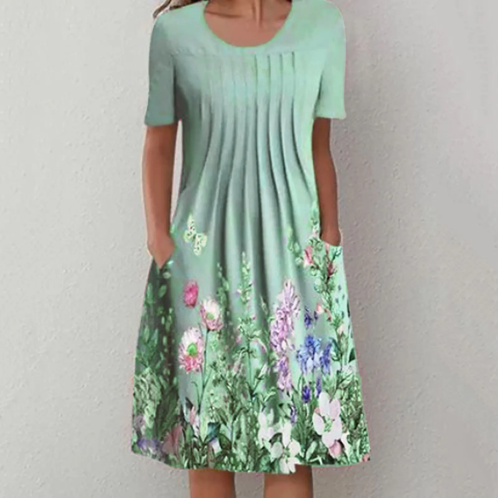 Floral Printing Vintage Dresses For Women 2024 Summer Female Clothing Short Sleeve Loose Beach Elegant Large Swing Midi Dress
Floral Printing Vintage Dresses For Women 2024 Summer Female Clothing Short Sleeve Loose Beach Elegant Large Swing Midi Dress